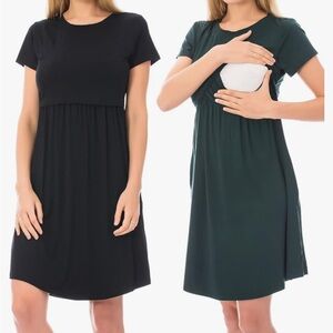 2 breastfeeding dresses